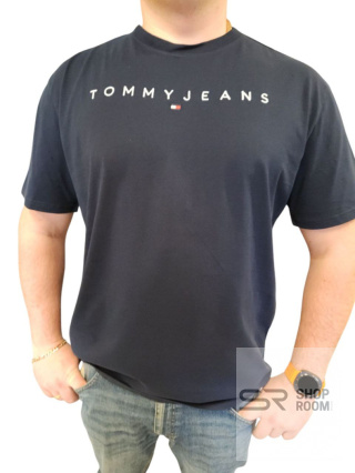 Koszulka męska bawełniana długa Tommy Jeans Niebieska