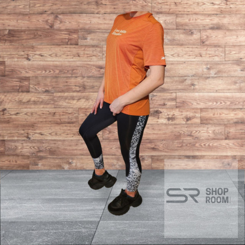 Reebok Damska Koszulka Sportowa – Pomarańczowa, Lekka Reebok Damska Koszulka Sportowa – Pomarańczowa, Lekka