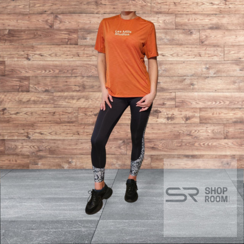 Reebok Damska Koszulka Sportowa – Pomarańczowa, Lekka Reebok Damska Koszulka Sportowa – Pomarańczowa, Lekka