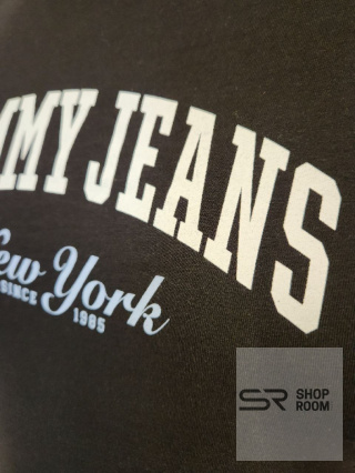 Tommy Hilfiger Czarny bawełniany T-shirt męski